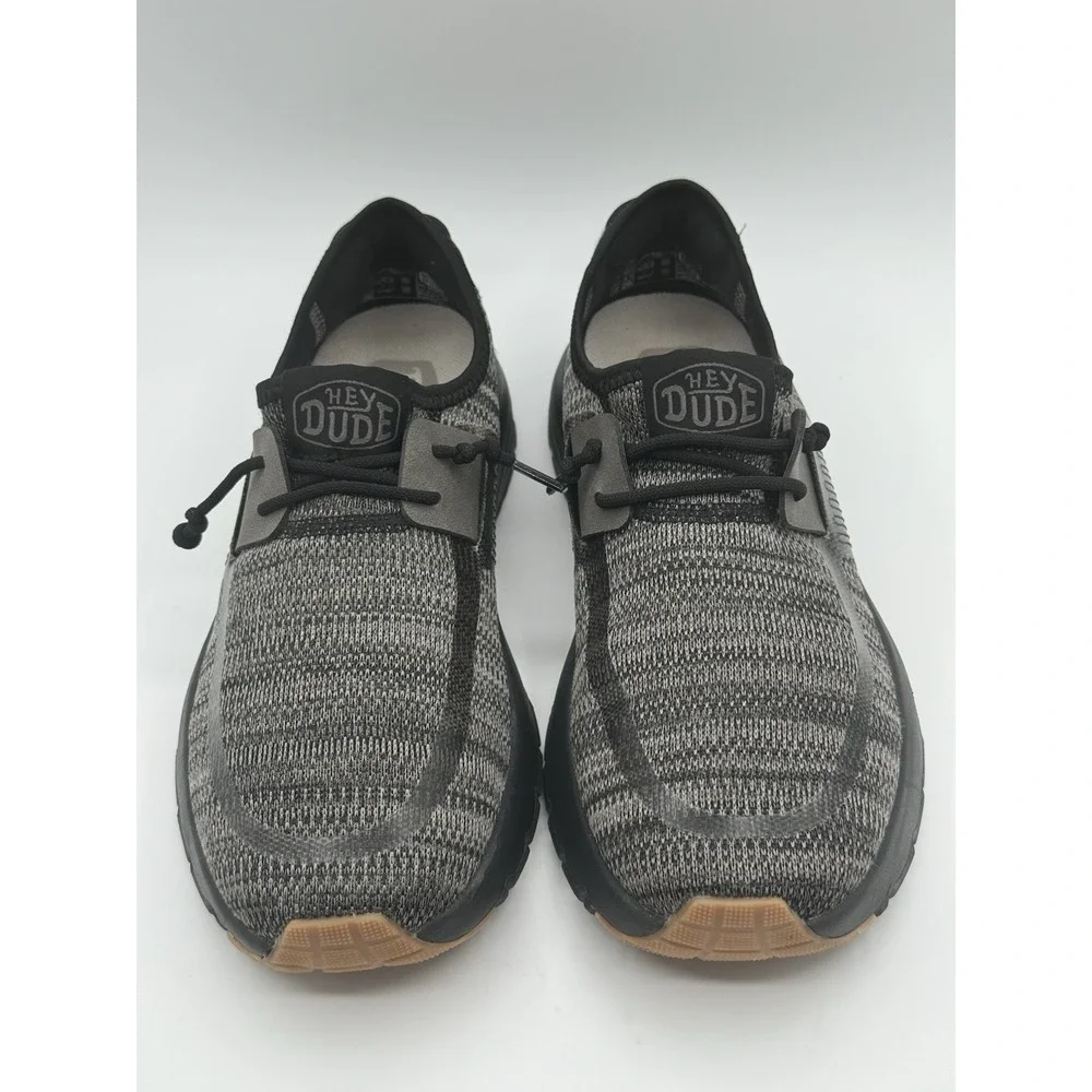 HEY DUDE Sirocco Neutrals Black Night Slip-On Sneaker Shoe Sz M8 Pre-owned